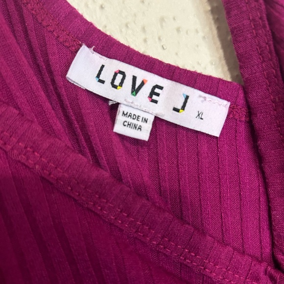 Purple Love J Tank Top - Picture 3 of 4